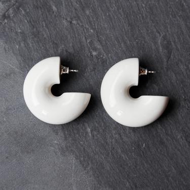 Uncommon Matters Beam Earrings, Alabaster White