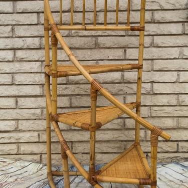 SHIPPING NOT FREE!!! Vintage staircase Style Bookshelf/ Plantstand 