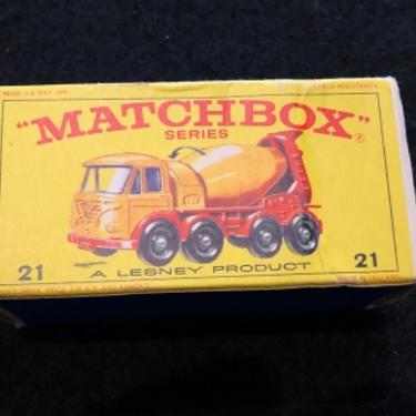 Matchbox 21 Foden Concrete Truck Vintage Original F Box Un-Used Circa 1970 NM LesneyEngland