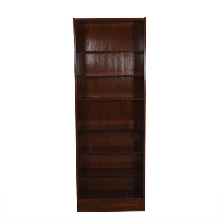 Slim & Tall Danish Modern Rosewood Adjustable Bookcase