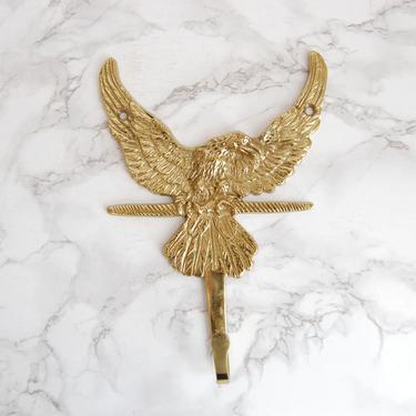 Vintage Brass Eagle Hook - Mid Century Brass Hook - Harvin Decorative Eagle Hooks by PursuingVintage1