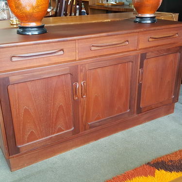Danish Modern teak credenza from the Fresco collection by V B Wilkins for G-Plan
