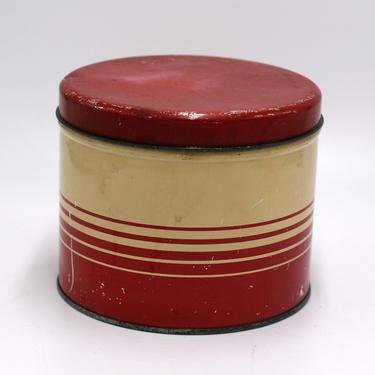 vintage general can co striped tin 