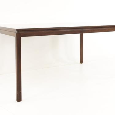 Edward Wormley For Dunbar Mid Century Mahogany and Walnut Two Tone Expanding Dining Table With 3 leaves - mcm 