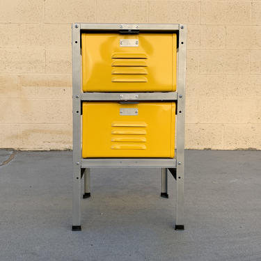 1 x 2 Locker Basket Unit in Yellow Ochre, Newly Fabricated to Order