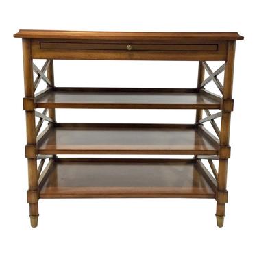 Transitional Pearson Co. Oak Finised Four Tier Side Table