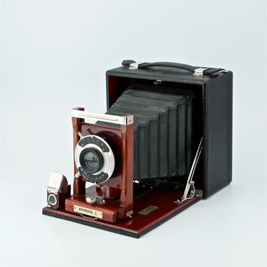 Vintage Gundlach Royal Mahogany Camera Large Format Case Box Film Boards 