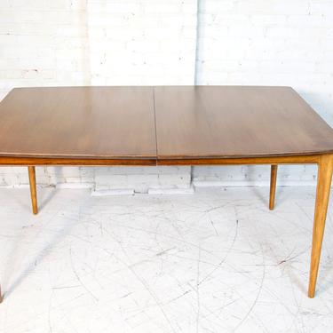 Vintage mcm rectangular dining kitchen table with rounded edges | Free delivery in NYC and Hudson Valley 