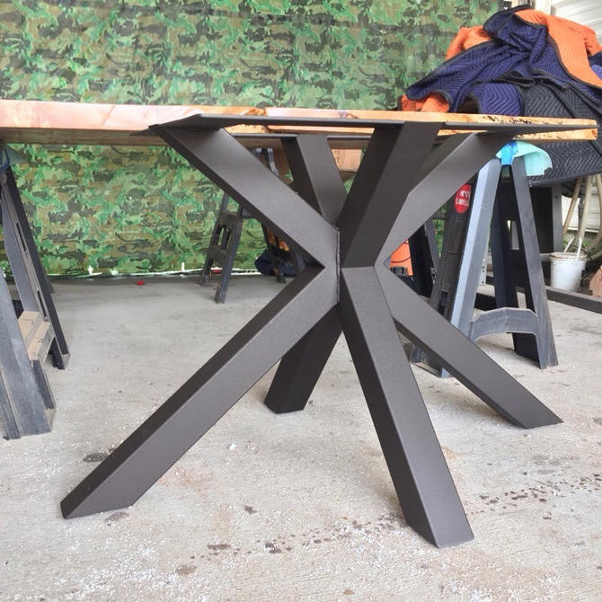 Modern steel table base 