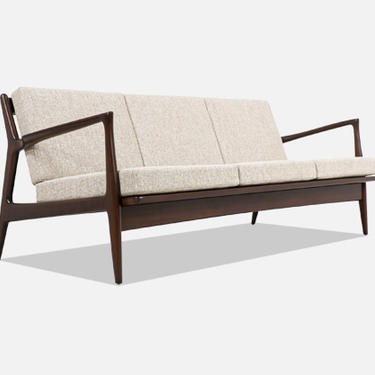Ib Kofod-Larsen Sculpted 3-Seater Sofa for Selig