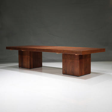 Mid-Century Coffee Table by John Keal for Brown Saltman - Extendable - Brutalist 