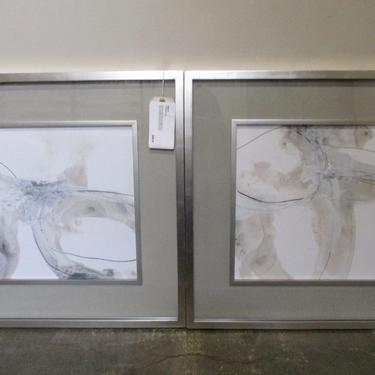 SET OF FOUR FRAMED ABSTRACT ART
