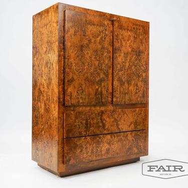 Paul Evans Style Burled Wood Dresser