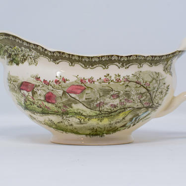 Friendly Village by Johnson Brothers &quot;Apple Orchard&quot; Gravy Boat 