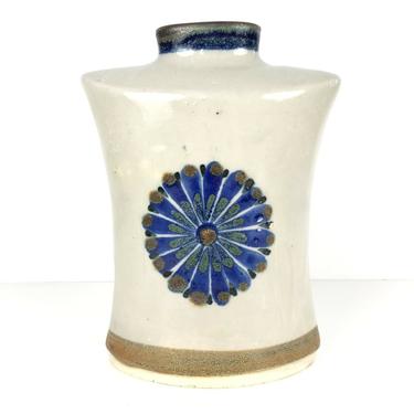 Ken Edwards El Palomar Flower Ceramic Pottery Vase Mid Century Vintage Mexico