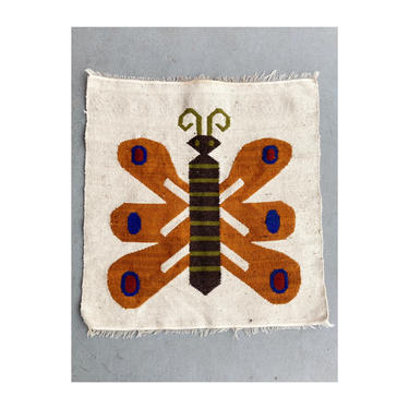 1970s Butterfly Textile Art