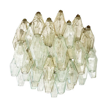 Small Venini Poliedri Murano Glass Chandelier