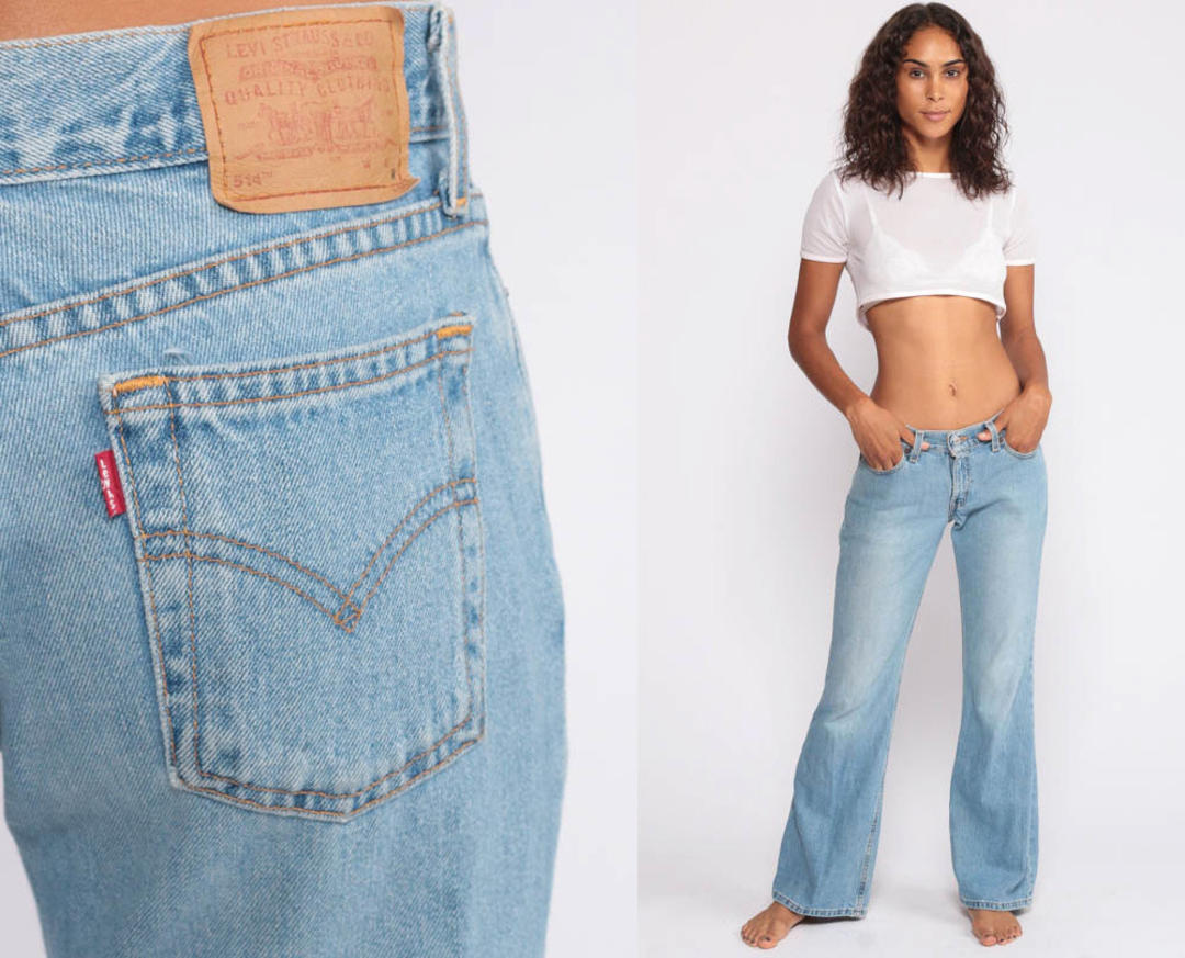 90s Flared LEVIS Jeans -- 00s Jeans Levi 514 Low Rise | Shop Exile |  Tucson, AZ