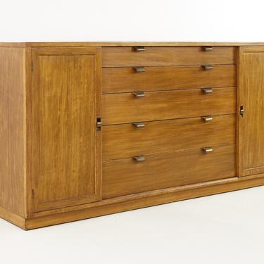 Edward Wormley for Drexel Precedent Mid Century Brass and Elm Credenza - mcm 