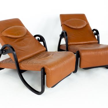 Westnofa Mid Century Reclining Chair - A Pair - mcm 