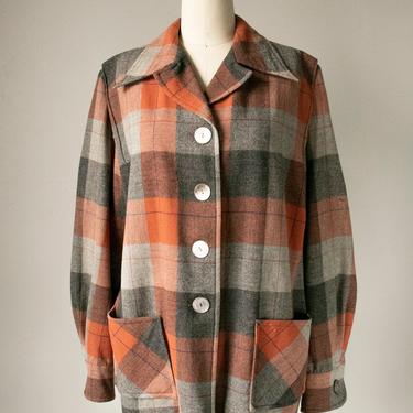 1950s Pendleton 49er Jacket Wool Plaid Sportswear L 