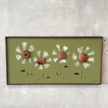 Mid Century Modern &quot;Daisies&quot; Art by Witco