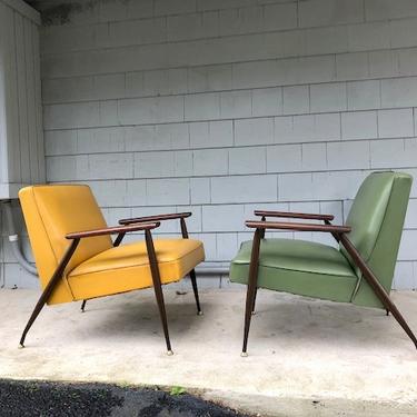 Pair of Midcentury Baumritter Lounge Chairs