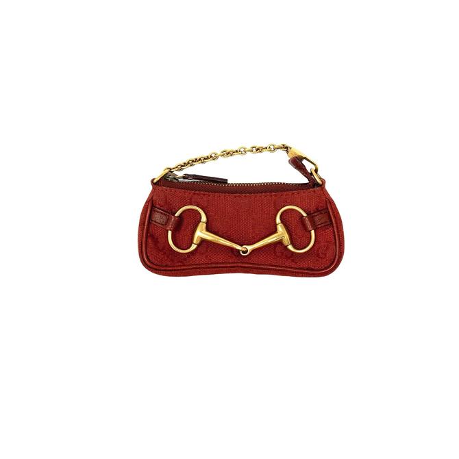 Gucci Red Monogram Micro Bag