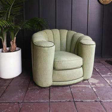 Art Deco Eau de Nil Club Chair