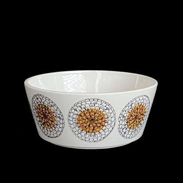Vintage Arabia Finland Kehakukka  Marigold Serving Bowl 6 3/8&quot; Diameter X 2.75&quot; Height Esteri Tomula Design Scandinavian Finnish 