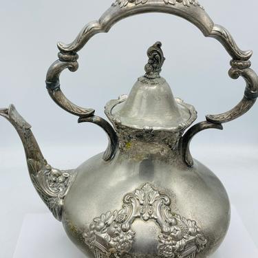 RESERVED   King Francis by Reed & Barton, Silver-plate Kettle Coffee Pot 
