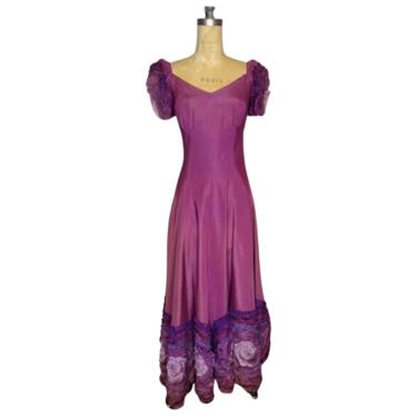 1930s purple gown 