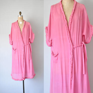 Adriana 1920s cocoon robe, silk robe, vintage lingerie, art deco dressing gown 