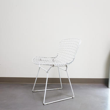 Original Knoll Bertoia Wire Chair - White Enamel 