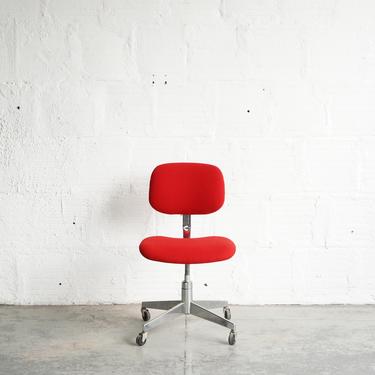 Red and Chrome Office Chair
