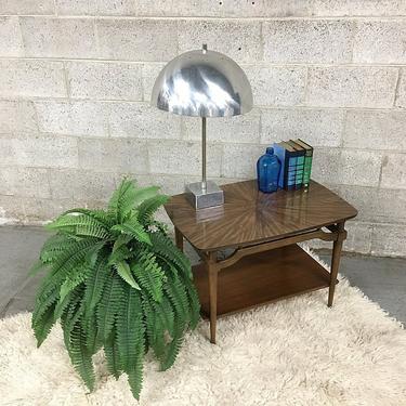 LOCAL PICKUP ONLY Vintage Metal Lamp 1960's Retro Mid Century Modern Underwriters Laboratories Silver Chrome Table Lamp Dome Shaped Shade 
