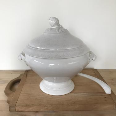 Huge vintage French soup tureen from a famous maker Digoin 