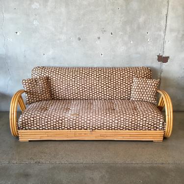 Paul Frankl Style Rattan Sofa / Daybed