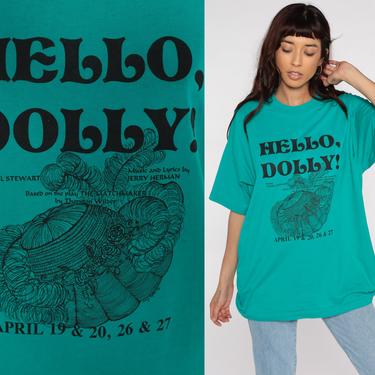 Hello Dolly! Shirt 90s Tshirt Musical Tee Music 1990s Shirt Vintage t shirt Graphic Retro Fruit of the loom Extra Large xl by ShopExile