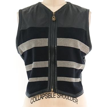 Gianni Versace Striped Leather Vest
