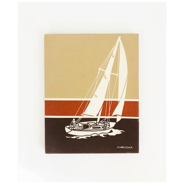 Vintage Marüshka Sailboat Screen Print 