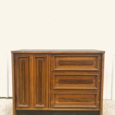 Mid Century Compact Credenza with 3 Drawers