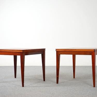 Pair of Danish Rosewood Side Tables - (320-073) 