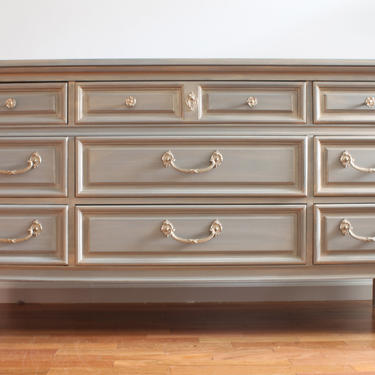 SOLD****French Grey Dresser/Chest of Drawers/Changing table -SEE BELOW*** 