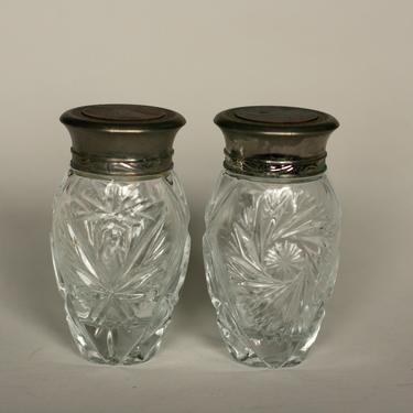 vintage Ralph Lauren glass sample bottles pinwheel pattern 1989 set of two 