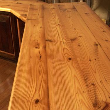 FREE SHIPPING! Custom Reclaimed Wood Plank Countertops for 45 dollars a sq ft 