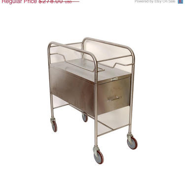 Sale Stainless Steel Cart by Smith and Nephew Rolling Bar Cart 