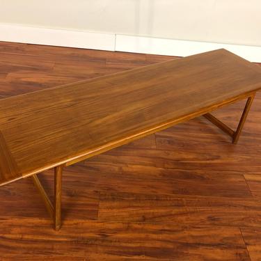 Mid Century Large Teak Coffee Table by Rasmus Soberg for S Mobler, Made in Norway 