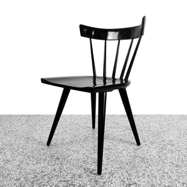 Paul McCobb Planner Group Spindle Back Chair in Black Lacquer - Mid Century Modern 