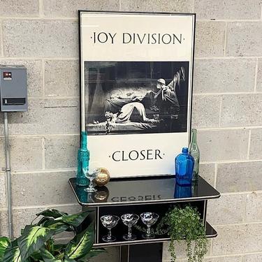 Vintage Joy Division Poster 1980s Retro Size 35x25 Closer Album + Music and Rock Band + Black + White Print + Framed + Home and Wall Decor 